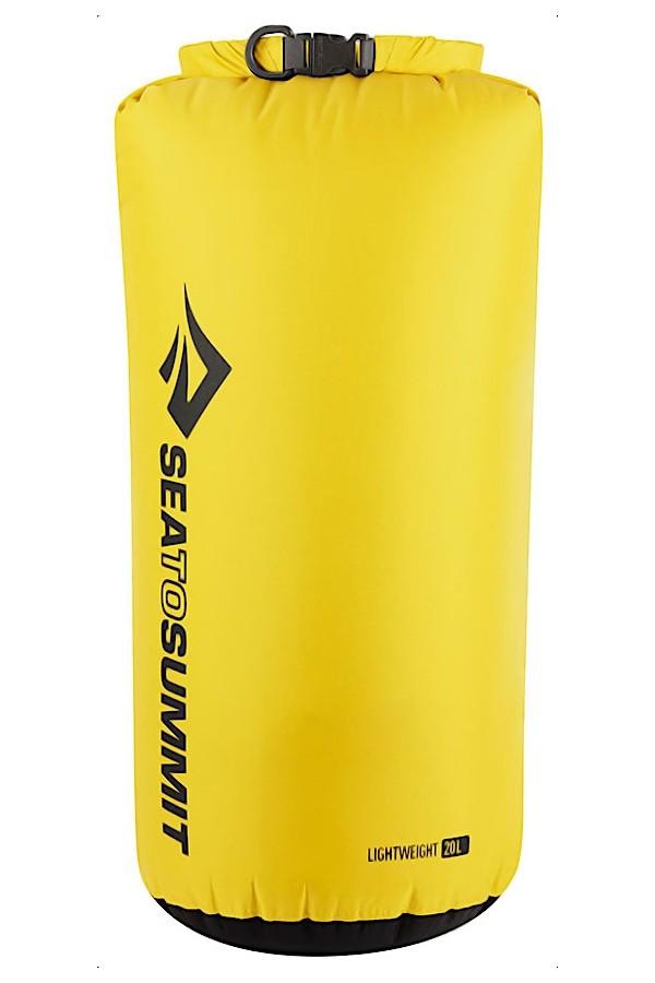SAC ÉTANCHE LÉGER - 20 litres - Couleur jaune : 70 Deniers - Marque Sea to Summit