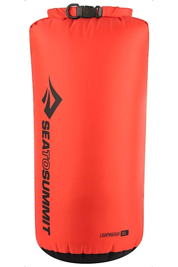 SAC ÉTANCHE LÉGER - 20 litres - Couleur rouge : 70 Deniers - Marque Sea to Summit