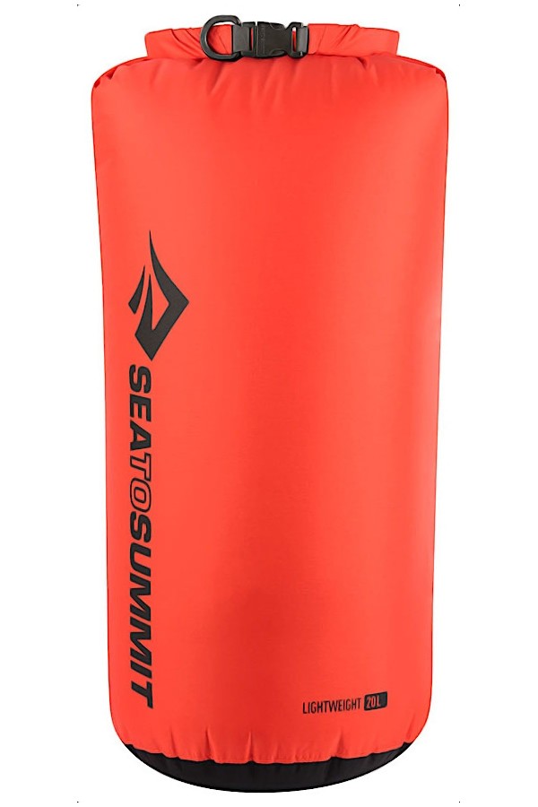SAC ÉTANCHE LÉGER - 20 litres - Couleur rouge : 70 Deniers - Marque Sea to Summit
