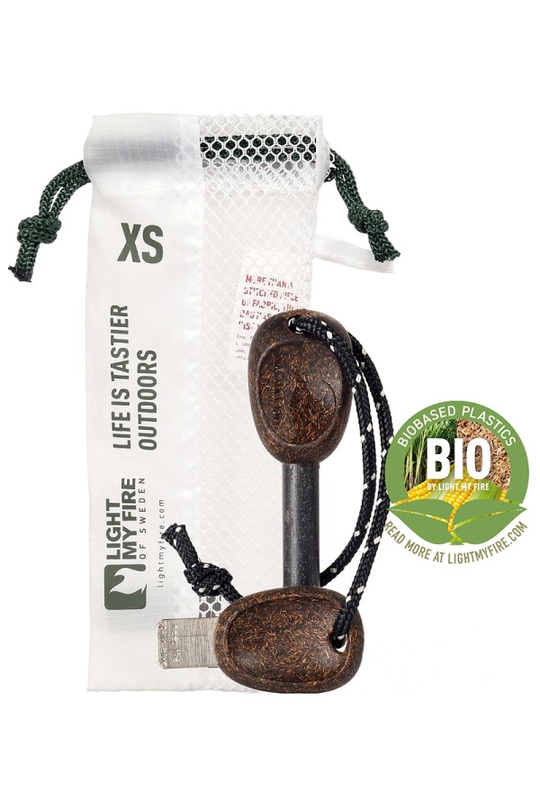 FIRESTEEL 2.0 BIO ARMY : Allume-feu LIGHT MY FIRE - Avec sac - Couleur noix de coco - Marque LIGHT MY FIRE