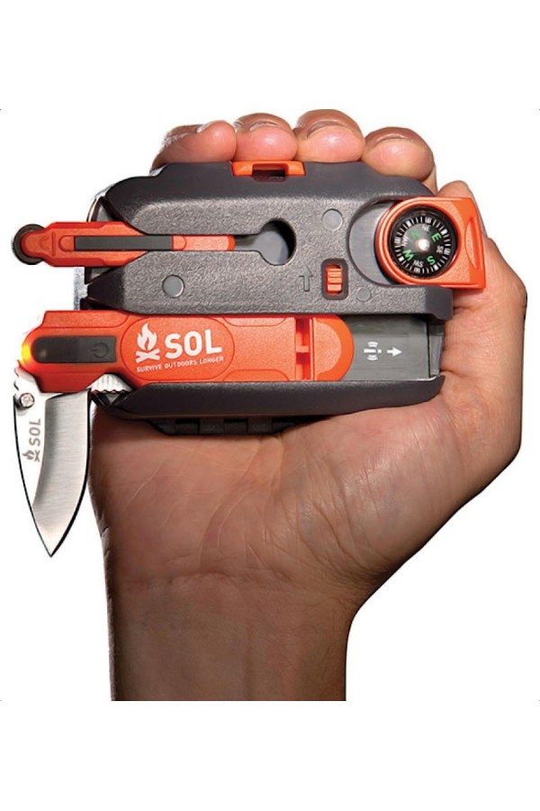 ORIGIN : Kit de survie - Vue tenu dans la main - Marque SOL