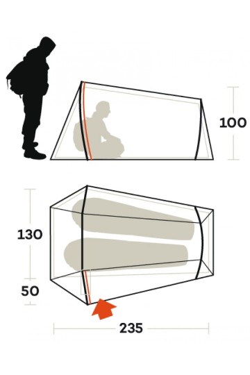 FERRINO LIGHTENT 2 PRO : Dimensions - Ferrino