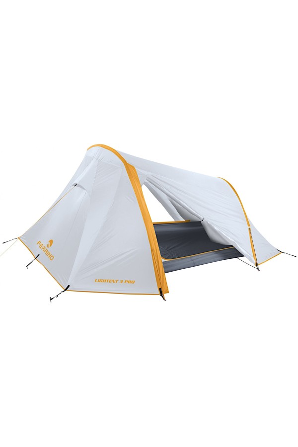 FERRINO LIGHTENT 3 PRO - Couleur grise : Vue ouverte des 2 côtés - Ferrino