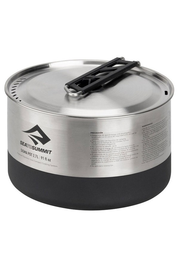 SIGMA POT - 2,7 litres : Popote - Inox - Poignée refermée - Marque Sea to Summit