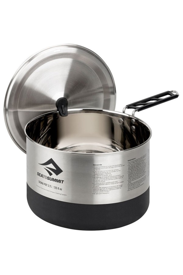 SIGMA POT - 3,7 litres : Popote - Inox - Maintien du couvercle - Marque Sea to Summit