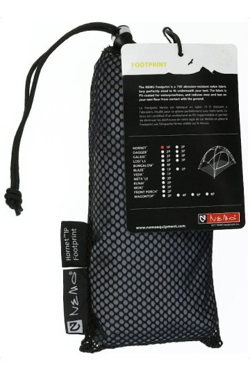 FOOTPRINT POUR NEMO HORNET 1P : Vue du filet de rangement.