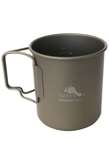TASSE EN TITANE 450 ml : Avec anses - 62 grammes - Toaks.