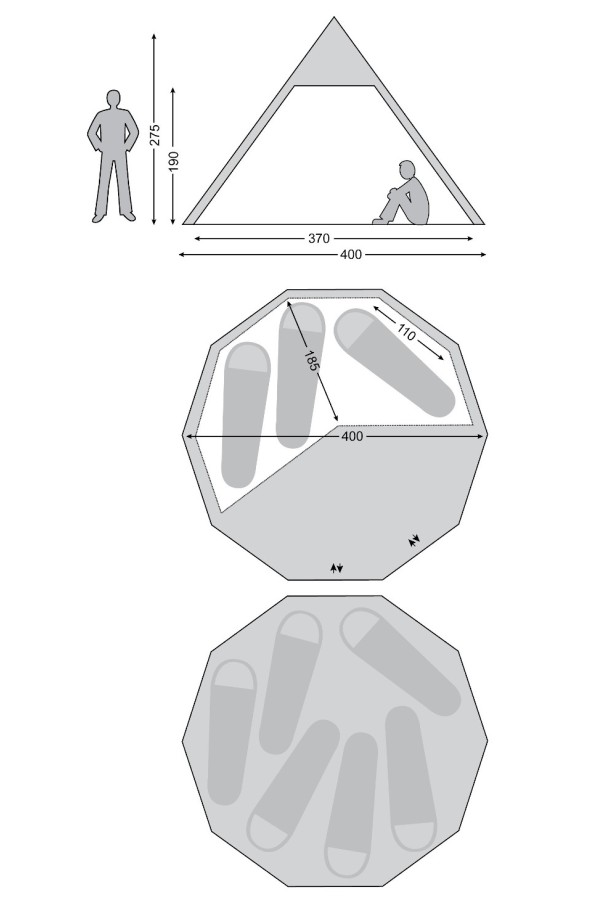ALFHEIM NORDISK - 12,6 m² : Dimensions