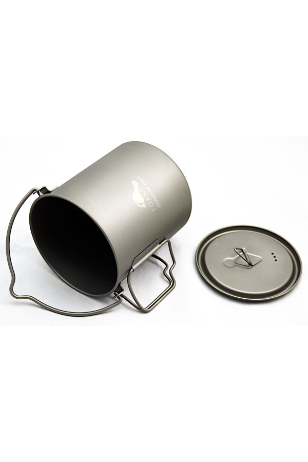 POPOTE EN TITANE  750 ml : 110 grammes - Vue ouverte -Toaks