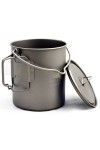 POPOTE EN TITANE  750 ml : 110 grammes - Vue du couvercle - Toaks