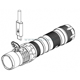NITECORE MH12S - Lampe torche tactique - Accès port USB-C - Nitecore