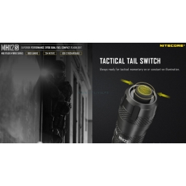 NITECORE MH12S : Lampe torche tactique - Bouton tactique - Nitecore