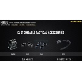 NITECORE MH12S : Lampe torche tactique - Nombreux accessoires compatibles (3) - Nitecore