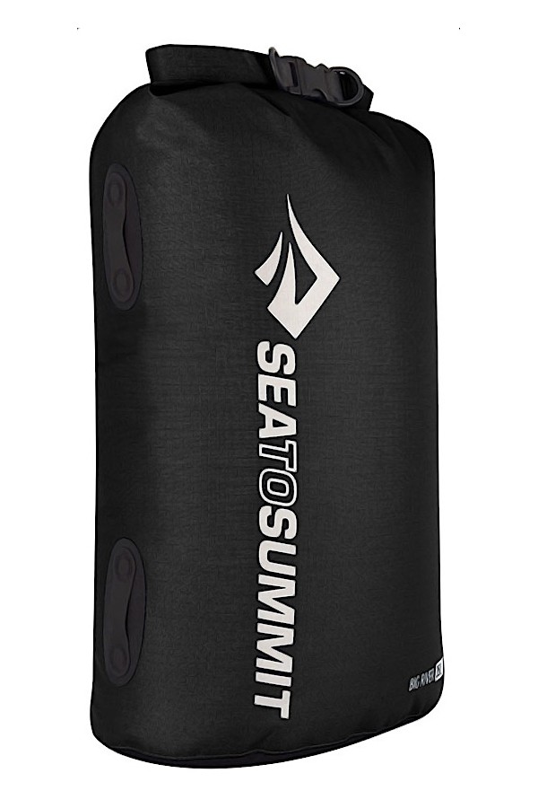 SAC ÉTANCHE BIG RIVER - Couleur noire - 35 litres : Vue de côté - 420 Deniers - Sea to Summit