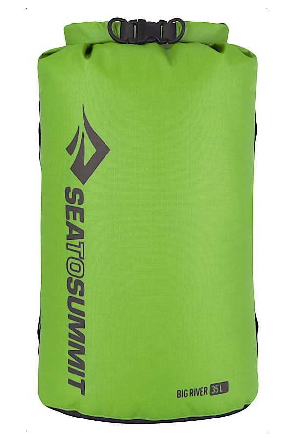 SAC ETANCHE BIG RIVER - Couleur vert pomme - 35 litres : 420 Deniers - Sea to Summit
