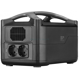 RIVER : Générateur à batterie lithium-ion - Vue de profil arrière - Marque EcoFlow RIVER : Générateur à batterie lithium-ion - Vue de profil arrière - Marque EcoFlow