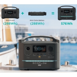 RIVER MAX : River plus batterie supplémentaire - 576 Wh - Marque EcoFlow