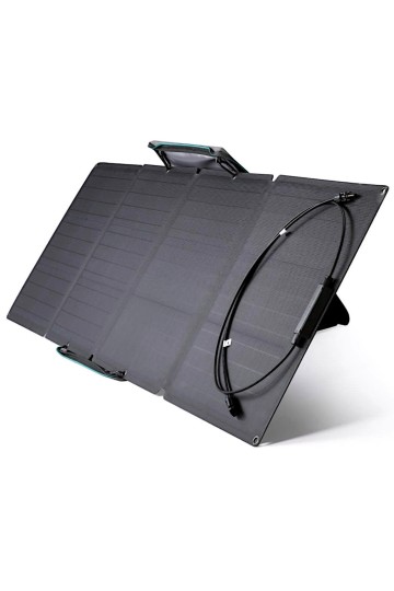 PANNEAU SOLAIRE - 110 Watts - Vue de côté - Marque EcoFlow.