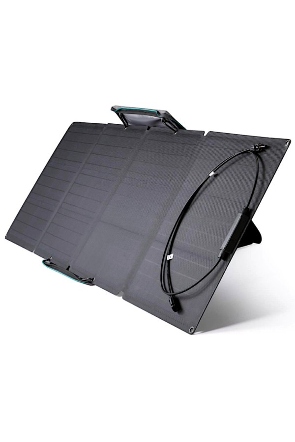 PANNEAU SOLAIRE - 110 Watts - Vue de côté - Marque EcoFlow.