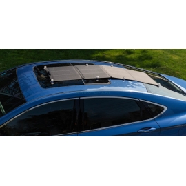 PANNEAU SOLAIRE - 110 Watts - Vue sur véhicule - Marque EcoFlow. PANNEAU SOLAIRE - 110 Watts - Vue sur véhicule - Marque EcoFlow.
