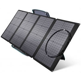 PANNEAU SOLAIRE - 160 Watts - Vue de côté - Marque EcoFlow.