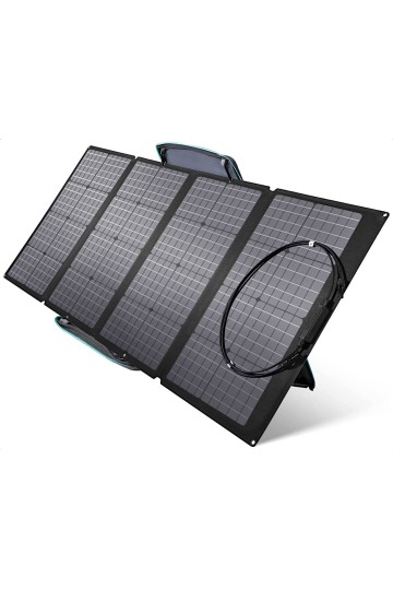 PANNEAU SOLAIRE - 160 Watts - Vue de côté - Marque EcoFlow.