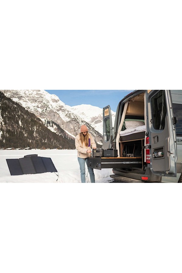 PANNEAU SOLAIRE - 160 Watts - Vue en situation - Marque EcoFlow.