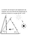 PANNEAU SOLAIRE - 160 Watts - Possibilité d'inclinaison - Marque EcoFlow.