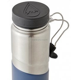 GOURDE BERKEY ISOTHERME EN INOX : 0,76 litre - Couleur bleue - Vue de dessus - Marque BERKEY. GOURDE BERKEY ISOTHERME EN INOX : 0,76 litre - Couleur bleue - Vue de dessus - Marque BERKEY.