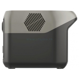 RIVER 2 MAX : Station de charge portable - 512 Wh - Vue côté droit - Marque Ecoflow RIVER 2 MAX : Station de charge portable - 512 Wh - Vue côté droit - Marque Ecoflow