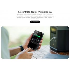 DELTA 2 ECOFLOW - Station de charge portable - 1024 Wh - Application mobile DELTA 2 ECOFLOW - Station de charge portable - 1024 Wh - Application mobile