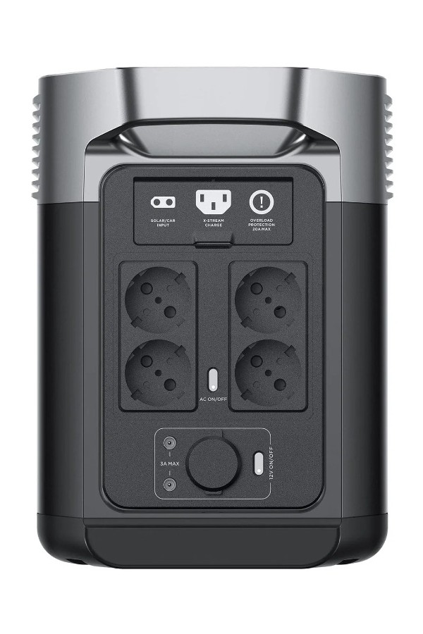 DELTA 2 ECOFLOW - Station de charge portable - 1024 Wh - Vue de derrière