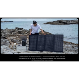 DELTA 2 ECOFLOW - Station de charge portable - 1024 Wh - Association avec un panneau solaire DELTA 2 ECOFLOW - Station de charge portable - 1024 Wh - Association avec un panneau solaire