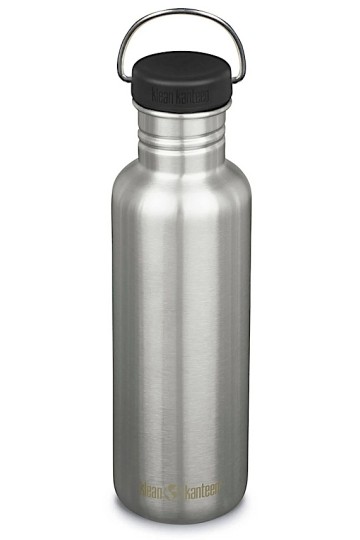 GOURDE INOX CLASSIC - 800 ml - Bouchon Loop : Couleur Brushed stainless - Aspect inox - Marque Klean Kanteen
