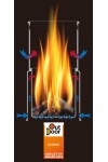 Réchaud en titane - STV-11 - TOAKS - Principe de double combustion.