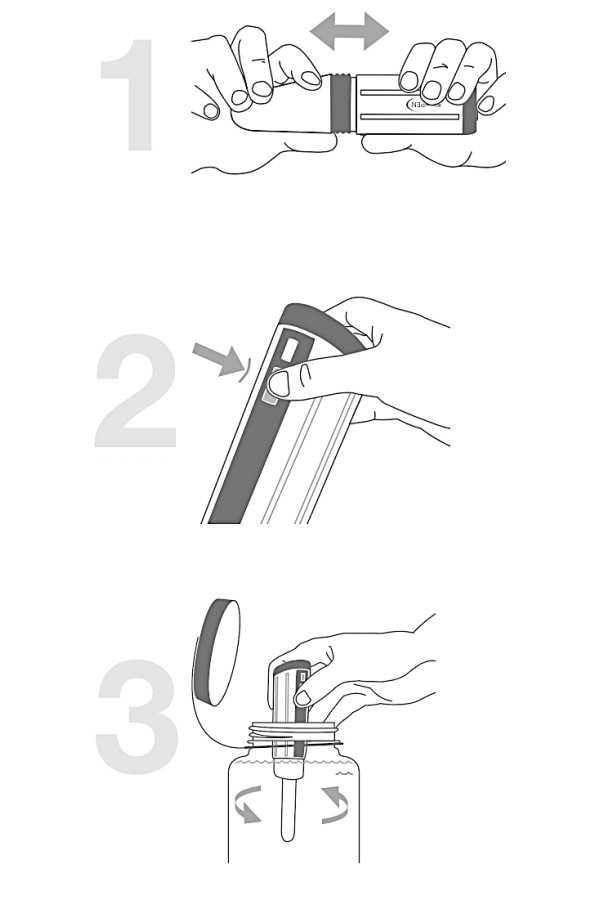 KATADYN STERIPEN ADVENTURER OPTI - Filtre à eau - Par UV - Schéma d'utilisation - Marque Katadyn