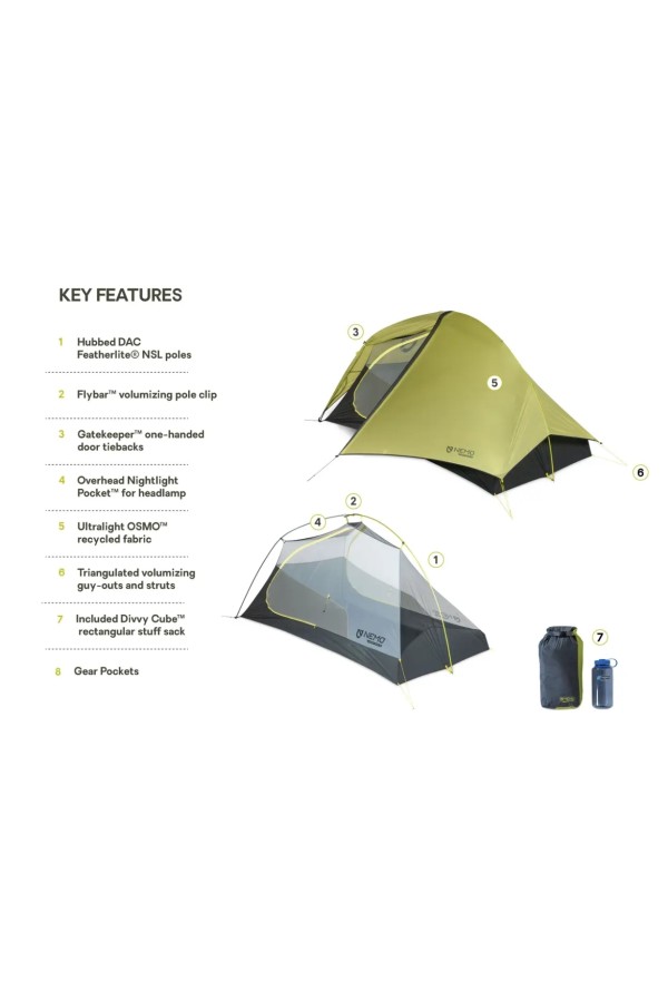 NEMO HORNET OSMO 2P - Caractéristiques - Nemo