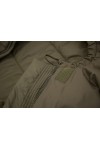 DEFENCE 4 - Taille 200  : Sac de couchage 4 saisons ultra résistant - Zoom sur bord de capuche - Ouvert - Marque CARINTHIA