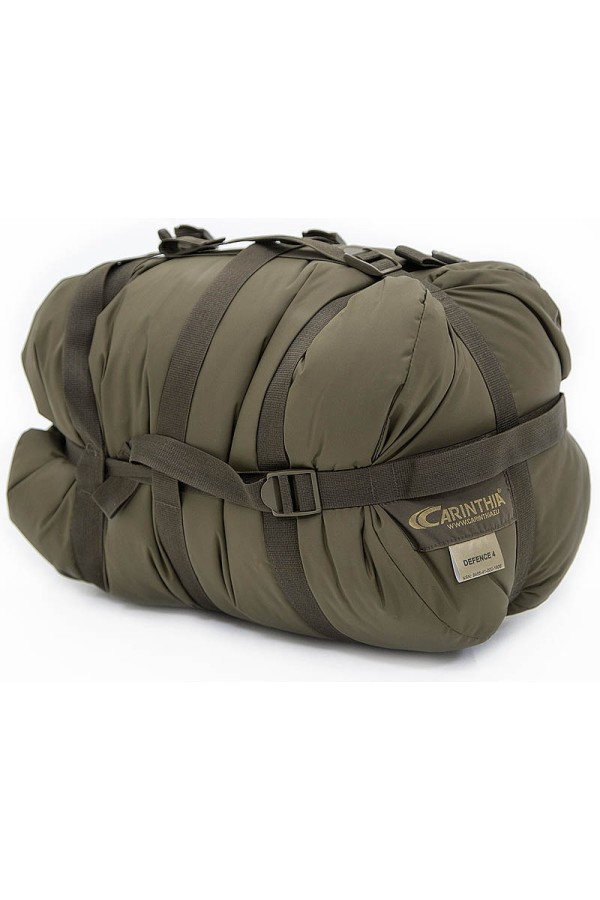 DEFENCE 4 - Taille 200  : Sac de couchage 4 saisons ultra résistant - sac compressé - Marque CARINTHIA