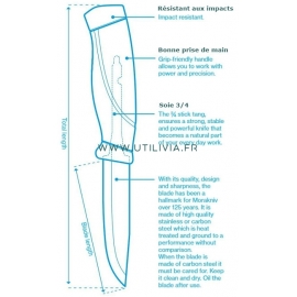 Description de la gamme de couteaux MORA COMPANION