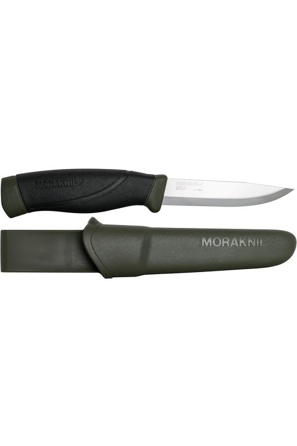MORA COMPANION HEAVY DUTY MG C : Lame carbone - Couleur vert militaire - Avec son étui - Marque MORAKNIV