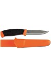 MORA COMPANION HEAVY DUTY HIGH VISIBLE : Lame carbone - Couleur orange - Avec son étui - Marque MORAKNIV