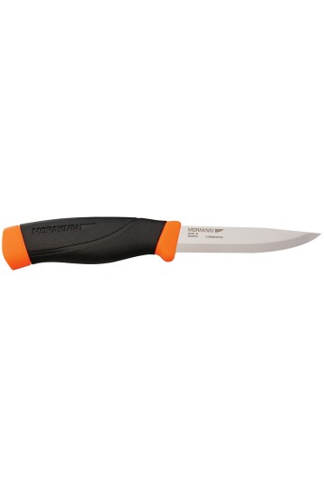MORA COMPANION HEAVY DUTY HIGH VISIBLE : Lame carbone - Couleur orange - Réf. 12210 - Marque MORAKNIV