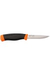 MORA COMPANION HEAVY DUTY HIGH VISIBLE : Lame carbone - Couleur orange - Réf. 12210 - Marque MORAKNIV