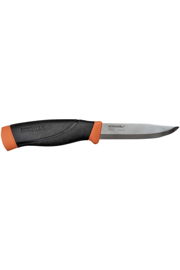 MORA COMPANION HEAVY DUTY BURNT ORANGE : Lame en acier inoxydable - Couleur orange foncé - Réf. 13259 - Marque MORAKNIV