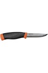 MORA COMPANION HEAVY DUTY BURNT ORANGE : Lame en acier inoxydable - Couleur orange foncé - Réf. 13259 - Marque MORAKNIV