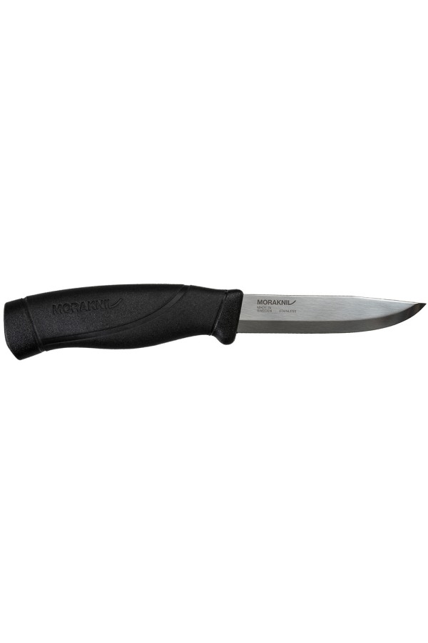 MORA COMPANION HEAVY DUTY BLACK : Lame en acier inoxydable - Couleur noire - Réf. 13158 - Marque MORAKNIV