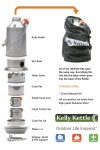Kit Ultimate Scout Kettle - Ensemble des éléments du kit logés dans la bouilloire - Marque Kelly Kettle