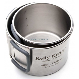 Camping cups set - Tasses s'emboitant complétement - Marque Kelly Kettle