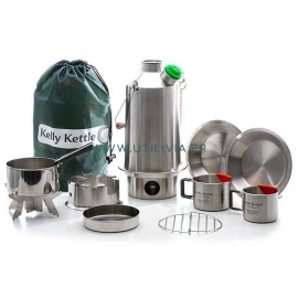 Ultimate Base Camp Kit : Kit complet du réchaud-bouilloire Base Camp Kettle - Réf. : ULT-BASE - Marque Kelly Kettle